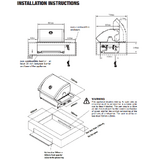 CROSSRAY 2 Burner Gas Drop in BBQ - TCS2-IBL - Display Unit