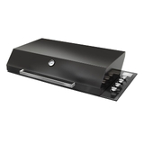Artusi 104cm 4 Burner Built-In LPG Matte Black BBQ & Gloss Black Hood Bundle - ABBQ1B-Bun 