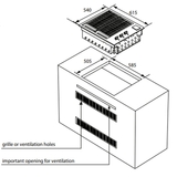 Artusi 60cm 2 Burner Built-In Stainless Steel BBQ - ABBQM3