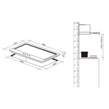Artusi 60cm Natural Gas Cooktop Matte Black - AGH65MB
