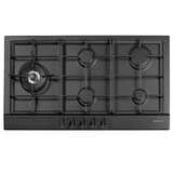 Artusi 90cm Natural Gas Cooktop Matte Black - AGH91MB