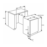 Artusi 111L Fully Integrated Bar Fridge - AINT119/NF2