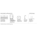 EURO Outdoor Kitchen AMICI 2.66 metres – Hooded BBQ - AMICI
