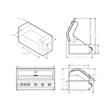 BeefEater 7000 Series Premium 5 burner built In BBQ, Stainless Steel - BBF7655SA