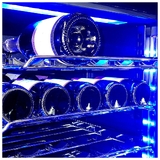 Schmick Black Upright Black Glass Door Dual Zone Drawer Wine And Beverage Refrigerator - Model BD425D-X-B