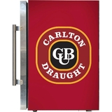 Carlton Draught Tropical Glass Door Fridge - 80 Cans Left Hinged - EC68L-SSH-DRAUGHT 