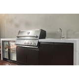 Crossray Premium Xplor Outdoor Kitchen with Single Door Fridge and under bench sink & cover  - GD4KW-04