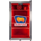 Golden Fleece Schmick Vintage Fuel Pump Triple Glazed Alfresco Bar Fridge With LED Strip Lights - SC88-FP-FLEECE  