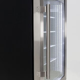 Ned Kelly Themed Alfresco Bar Fridge With Led Strip Lights, Lock and LOW E Glassd