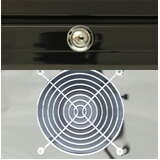 Rhino Black 1 Heated Glass Door Bar Fridge With Brand Parts And Low Energy Consumption - Model SG1R-B-HD