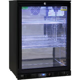 Rhino Night Club Commercial Multi Light Colored Black 1 Door Bar Fridge
