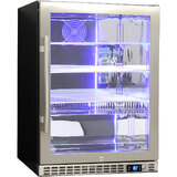 Schmick Quiet Running Front Venting Under Bench Triple Glazed Glass Door Bar Fridge Model SK156L-SS