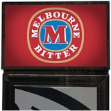 Melbourne Bitter Branded Skinny Upright Bar Fridge - SS-P160-MB