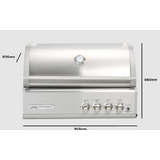 CROSSRAY Infrared 4 Burners In-Built Unit - TCS4FL