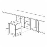 Artusi 111L Fully Integrated Bar Fridge - AINT119/NF2
