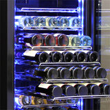 Schmick Upright Black Glass Door Wine Refrigerator Model BD425W-B