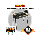 Cyprus Grill Deluxe Auto (Black) Genuine Product With RECHARGABLE 20KG Variable Speed Motor  - CG-0704C