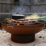 Hark Luca 80 Corten Steel Fire Pit 80 cm