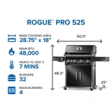 Napoleon Rogue PRO 525 IR Sizzle Black NG