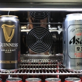 Schmick Quiet Running Front Venting Under Bench Black Glass Door Bar Fridge Heated Glass - Model SK126L-B-HD