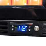 Schmick Quiet Running Front Venting Under Bench Black Glass Door Bar Fridge Heated Glass - Model SK126R-B-HD