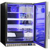 Schmick Quiet Running Front Venting Under Bench Triple Glazed Glass Door Bar Fridge Model SK156L-SS
