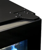 Upright Slim Depth Quiet Running Glass Front 3 Zone Beer And Wine Fridge With 5 x LED Colour Options