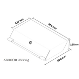 Artusi 104cm 4 Burner Built-In LPG Matte Black BBQ & Gloss Black Hood Bundle - ABBQ1B-Bun 