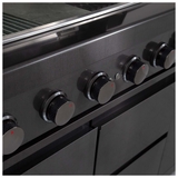 NG Gasmate Nova MK2 Graphite Outdoor Kitchen with Drawers, Sink, BBQ, Double Door Fridge + Top and Storage - BQ29F-NG-BUN