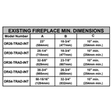 ORION 30" TRADITIONAL HELIOVISION FIREPLACE - OR30-TRAD-INT