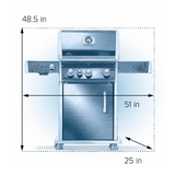 Napoleon Rogue PRO 425 IR Sizzle Black LPG