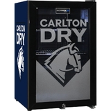 Carlton Dry Branded Glass Door Bar Fridge With Cool Frosted Door Logo - SC70-B-DRY 