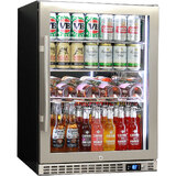 Schmick Quiet Running Front Venting Under Bench Triple Glazed Glass Door Bar Fridge Model SK156L-SS