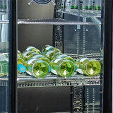 Schmick 3 Door Quiet Running Triple Glazed Black Glass Door Bar Fridge Model SK386-B