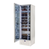 Schmick Classy White Upright Heated Glass 1 Door Bar Fridge - Model SK422L-W-HD