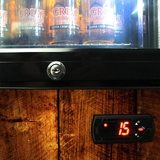 Ned Kelly Branded Skinny Upright Bar Fridge - SS-P160FA-NED 