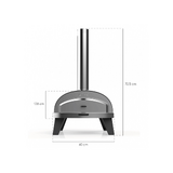 ZiiPa Piana Wood Pellet Pizza Oven with Rotating Stone – Slate