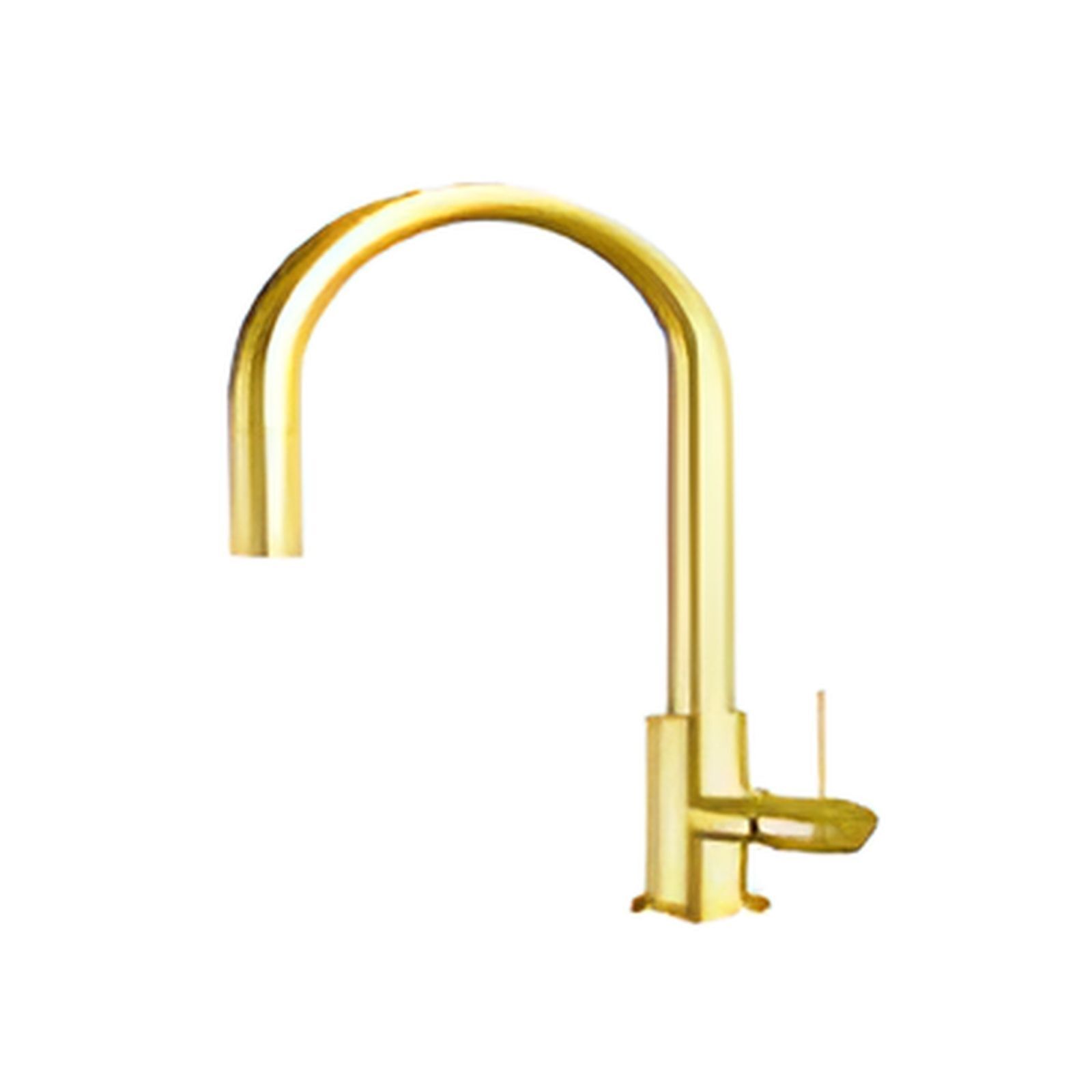 Crossray Tap Gooseneck Pull-out Mixer - Light Gold Finish - BDTG201LG