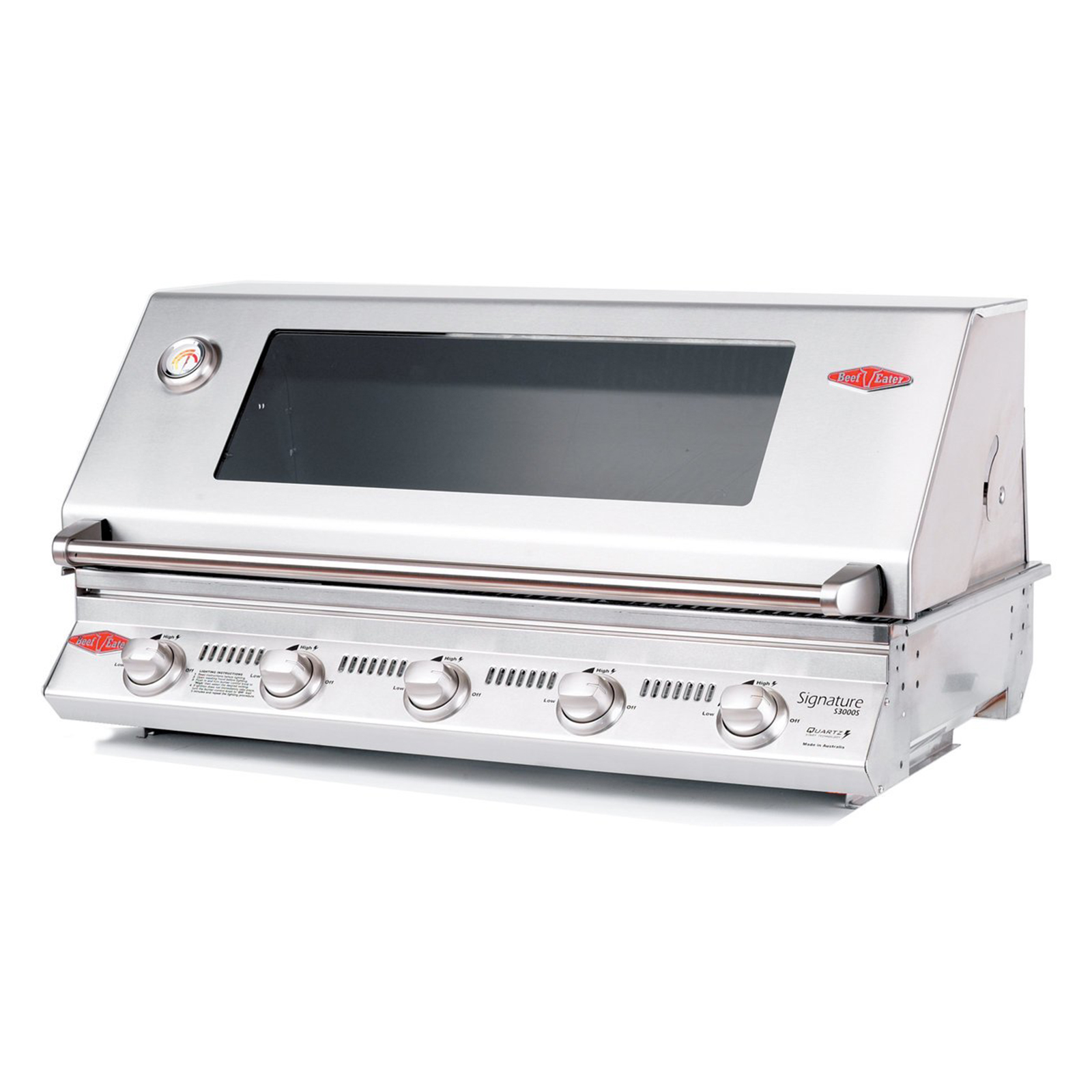 BeefEater Signature 3000 (S) Flame Failure (Auto Shut Off) Built In 5 Burner BBQ