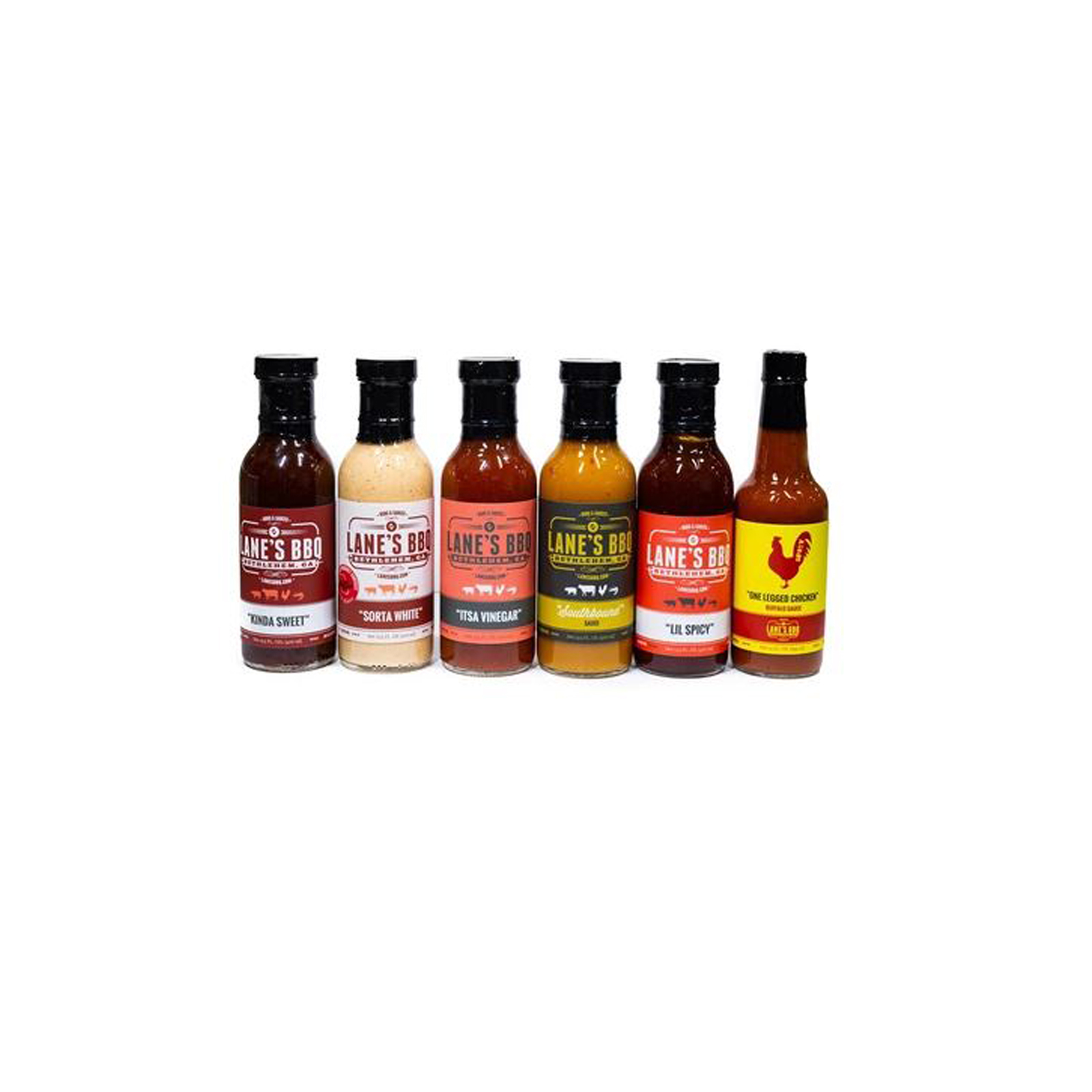 Lanes Bbq Sweet Red Hot Sauce Set Lip Smacking Bbq Sauces