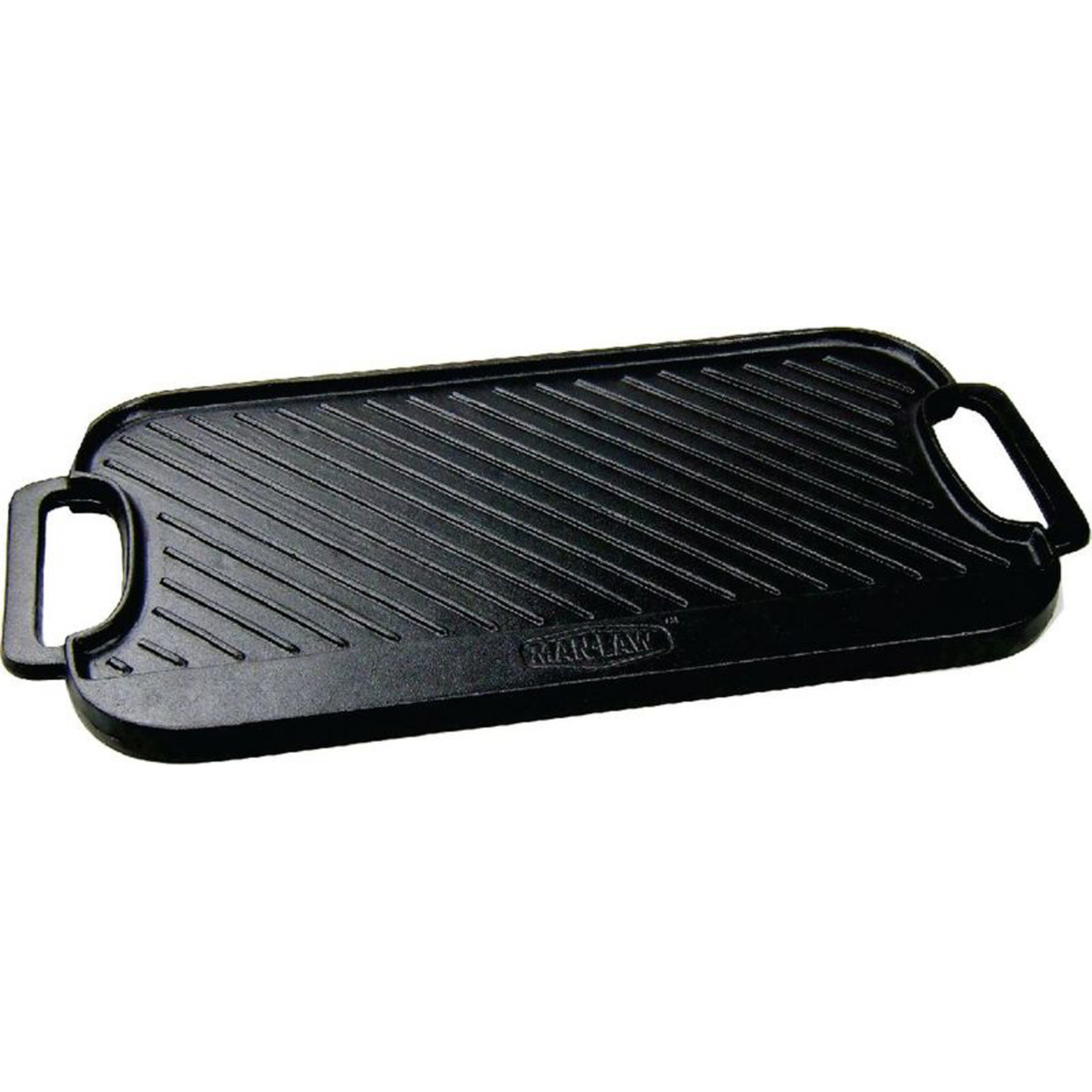 Man Law Cast Iron Reversible Griddle - Flat on one side and ribbed on the reverse - MAN-CG1