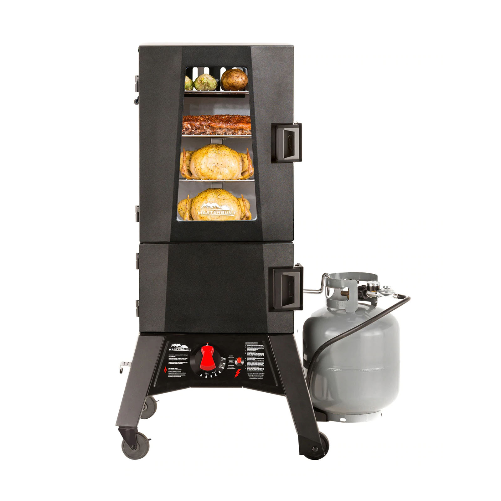 MASTERBUILT ThermoTemp Propane Smoker Pellet/Wood Smoker American Style BBQ