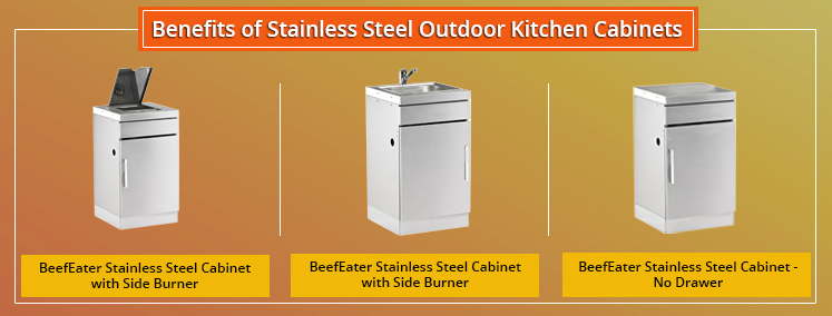 Benefits of Stainless Steel Outdoor Kitchen Cabinets