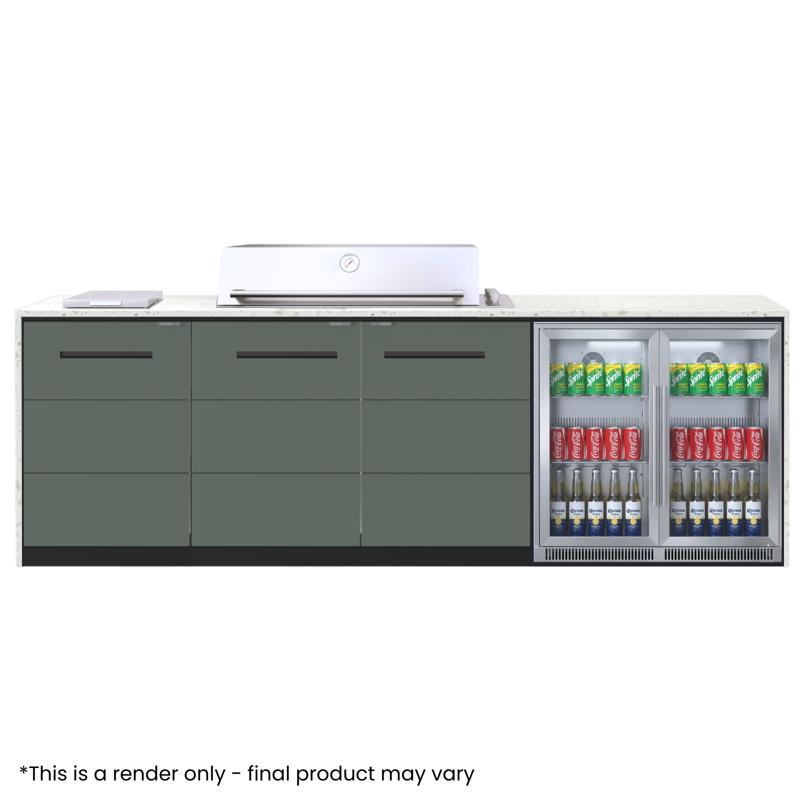 The PROLINE - 2845mm Custom Euro Alfresco Kitchen