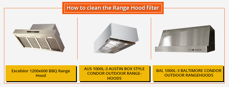 how to clean range hood filter