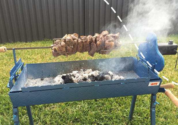 Traditional Cyprus Grill Cooking