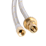 Bromic Stainless Steel Braided Gas hose  3/8 SAE FF x Male Bayonet- 10HAS2000