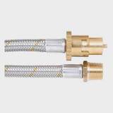 Bromic Hose Gas SS 10mm x 3000mm 1/2 BSPMT x Bayonet - 10HCS3000