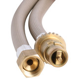 Bromic 10mm Gas Heater hose assembly 1/2 BSP FF x Male bayonet x 3000mm - 10HYB3000