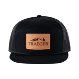Traeger 7-Panel Leather Patch Hat